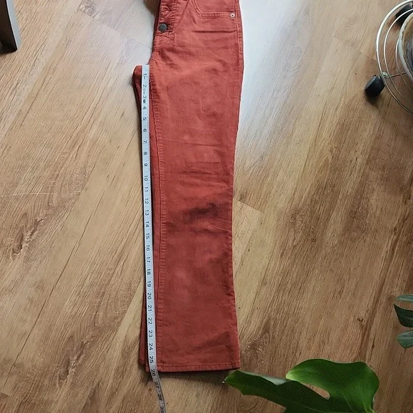 Madewell Cali-Demi boot corduroy pants front button closure size 26 - Picture 12 of 13